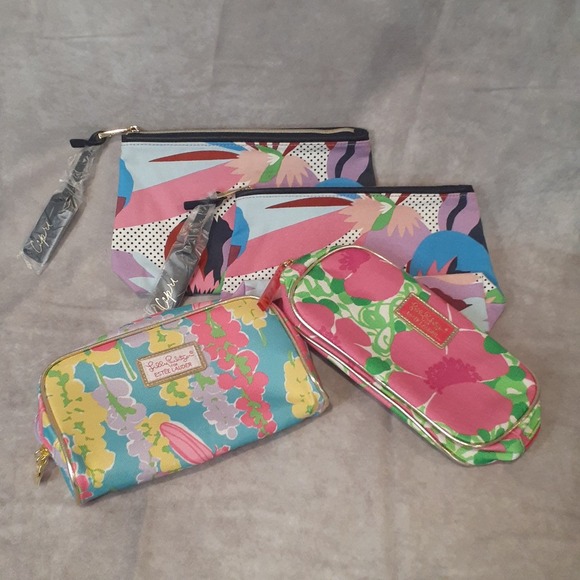 Lot of 4 Estee Lauder Cosmetic Bags Small Pouches Lilly Pulitzer Colorful - Picture 11 of 14